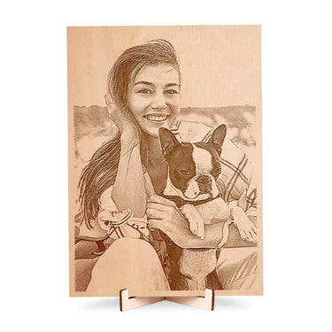 Fotografie pe lemn A4 (21 x 30 cm)