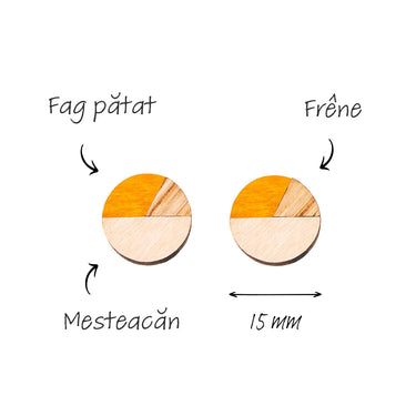 Cercei Din Lemn HOORAY Amarillo