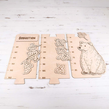 Banda de măsurare pentru copii pe perete – urs