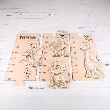 Banda de măsurare pentru copii pe perete – dinozaur