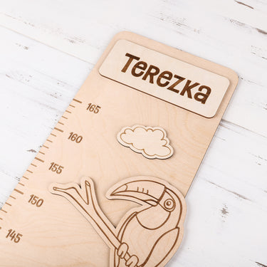 Banda de măsurare pentru copii pe perete – zoo