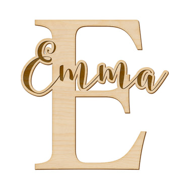 Placă de ușă cu nume și text gravat