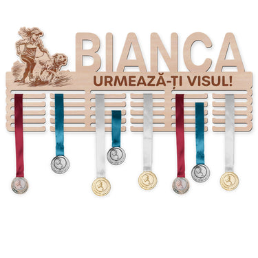 Suport medalii – Dogtrekking, femeie