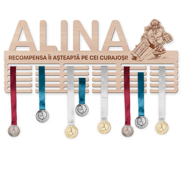 Suport medalii – Hochei pe role Portar, femeie