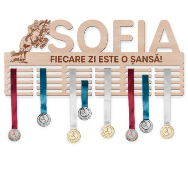 Suport medalii – Echitație, femeie