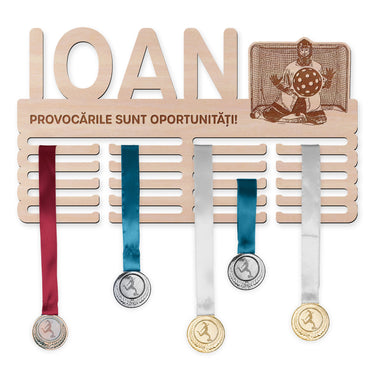 Suport medalii – Floorball, bărbat, Portar