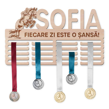 Suport medalii – Echitație, femeie
