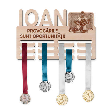 Suport medalii – Floorball, bărbat, Portar