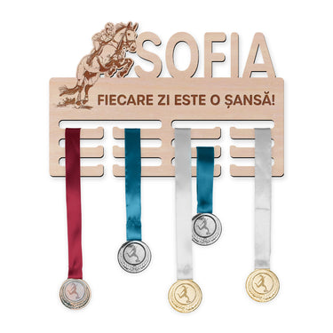 Suport medalii – Echitație, femeie
