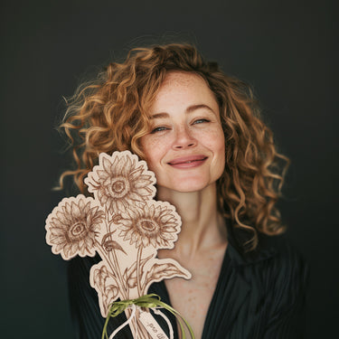 Buchet din lemn Floarea-soarelui