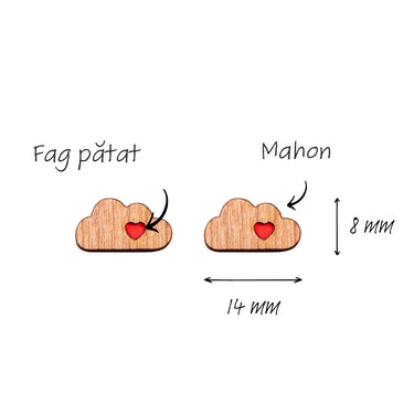 Cercei Din Lemn HOORAY Soffio