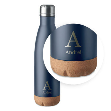 Sticle Thermo Din Metal CU Bum Din Pluto, personalizatori cu motor CU, Alb Register Marin