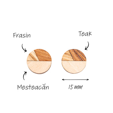 Cercei Din Lemn HOORAY Caob