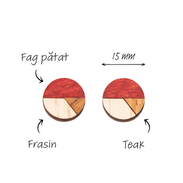 Cercei Din Lemn HOORAY Fresa