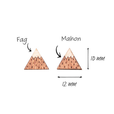 Cercei Din Lemn HOORAY Montagna